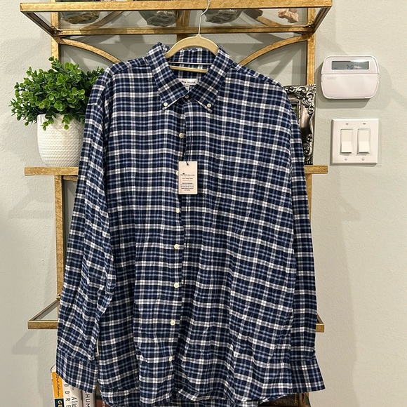 NWT Peter Millar Crown Vintage Navy Blue Flannel - Picture 1 of 4